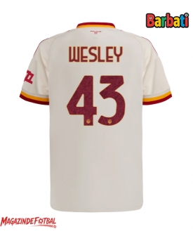 AS Roma Wesley Franca #43 Tricou Fotbal Replică 2026-27 Barbati Deplasare AS Roma Wesley Franca #43 Tricou Fotbal Replică 2026-27 Barbati Deplasare
